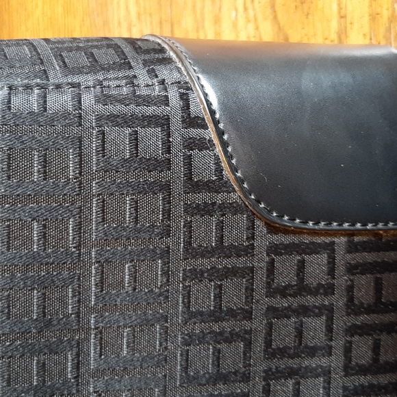 #8 Image Black Satin/Faux Leather Bag - Picture 5 of 12